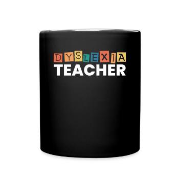 Professeur de dyslexie Thérapeute en dyslexie Apraxie - Mug uni - noir - Devant