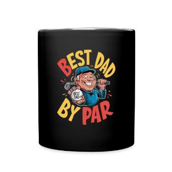 Best dad in golf - unique style - Full Colour Mug - black - Front