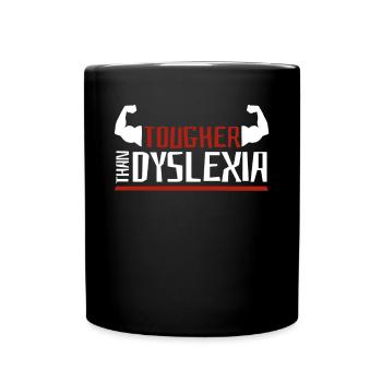 Plus dur que la dyslexie Apraxie Thérapeute de la dyslexie - Mug uni - noir - Devant