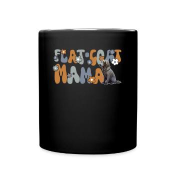 Retriever à poil plat Groovy Flat-Coat Mama - Mug uni - noir - Devant