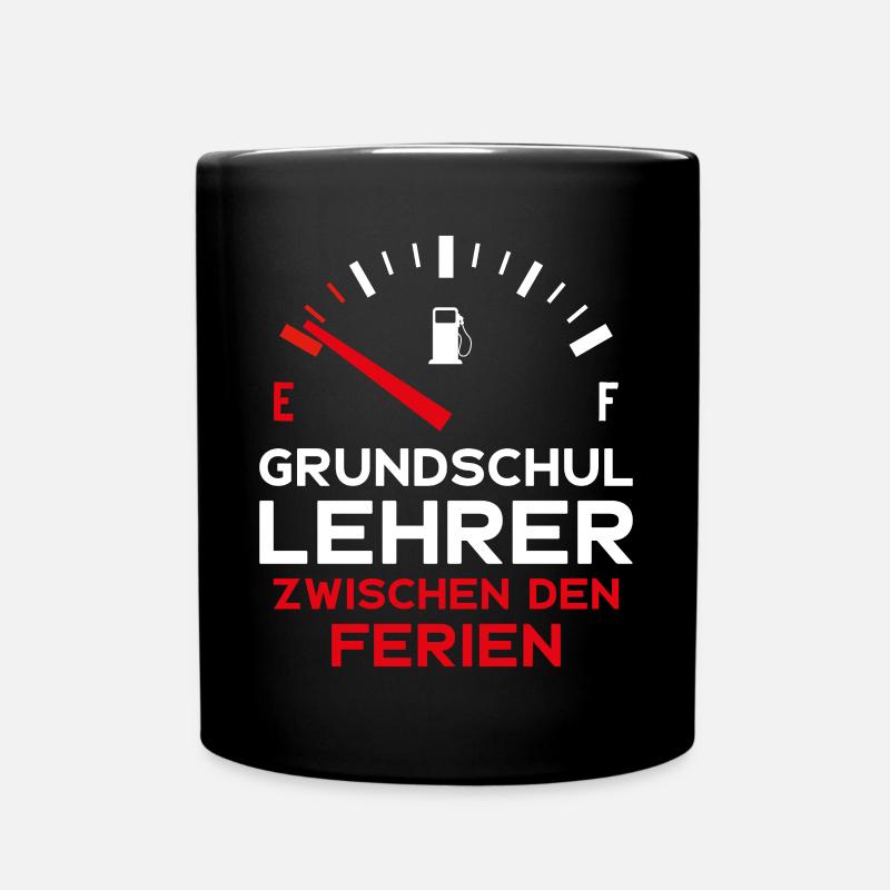 LUSTIG GRUNDSCHULLEHRER FERIEN GRUNDSCHULE LEHRER - Tasse einfarbig - Schwarz
