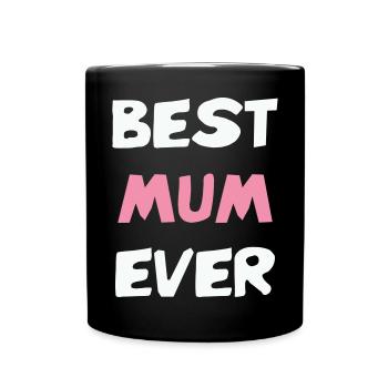 Beste Mutter aller Zeiten! - Tasse einfarbig - Schwarz - Vorne