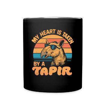 Funny Tapir Saying - Full Colour Mug - black - Front