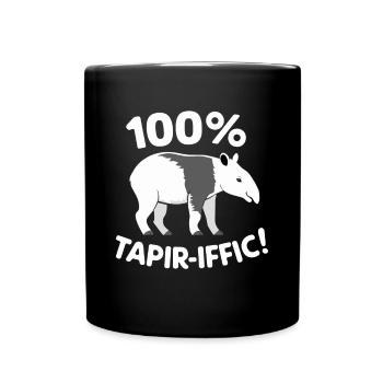 Funny Tapir Saying - Full Colour Mug - black - Front