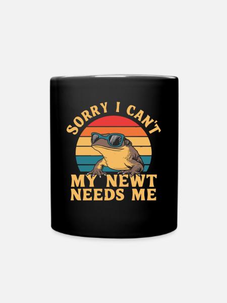 Witziger Molch Spruch - Tasse einfarbig - Schwarz