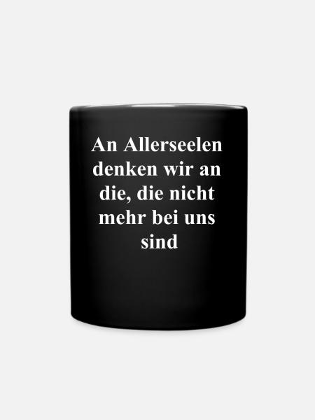 Geschenk des Trostes - Tasse einfarbig - Schwarz