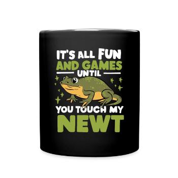 Funny newt saying - Full Colour Mug - black - Front