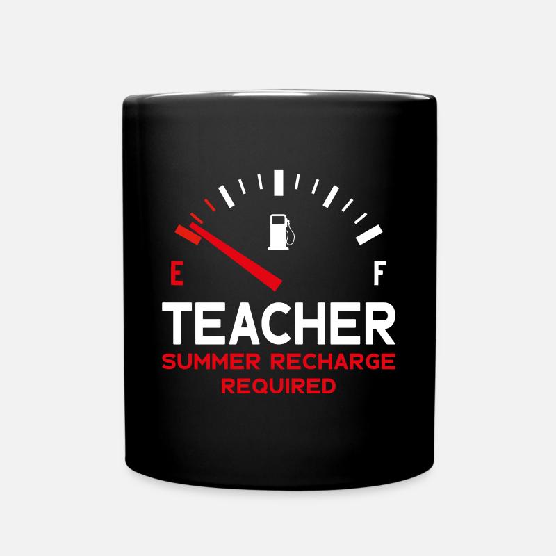 LUSTIG LEHRER SOMMERFERIEN ERFORDERLICH LEHRER - Tasse einfarbig - Schwarz