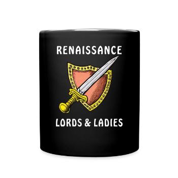 ÉPÉE RENAISSANCE LORDS & LADIES - Mug uni - noir - Devant