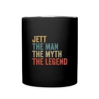 Jett the man the myth - Full Colour Mug - black - Front