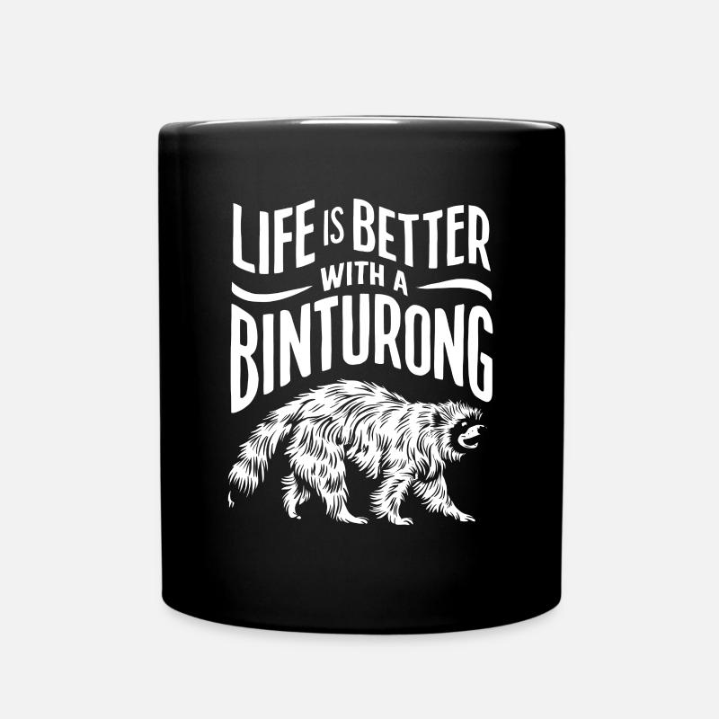 Binturong Bearcat Geschenk - Tasse einfarbig - Schwarz