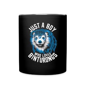 Binturong Bearcat Geschenk - Tasse einfarbig - Schwarz - Vorne