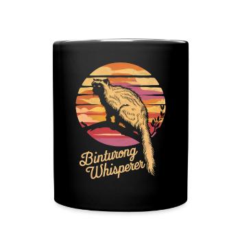 Binturong Bearcat Geschenk - Tasse einfarbig - Schwarz - Vorne
