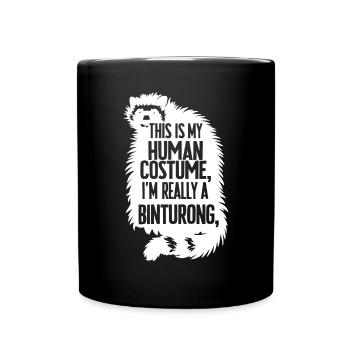 Binturong Bearcat Geschenk - Tasse einfarbig - Schwarz - Vorne