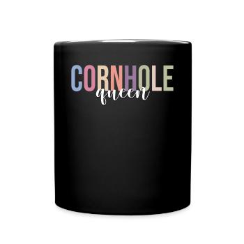 Cornhole Girl Joueuse de cornhole - Mug uni - noir - Devant