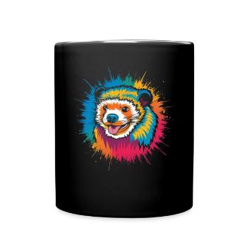 Binturong Bearcat Geschenk - Tasse einfarbig - Schwarz - Vorne