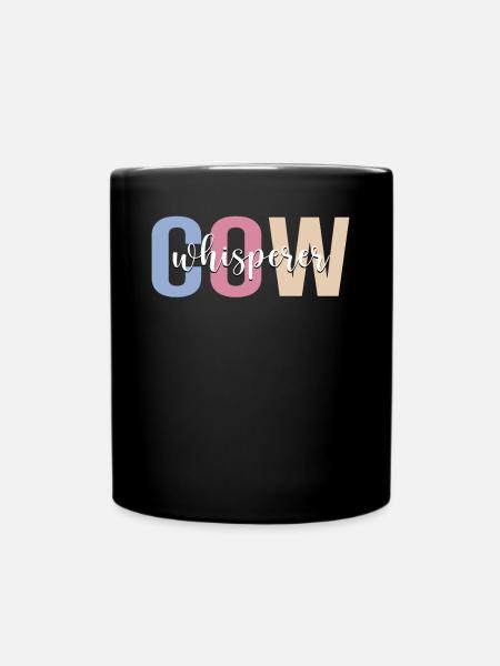 Éleveur de vaches Éleveur de vaches Élevage de vaches - Mug uni - noir