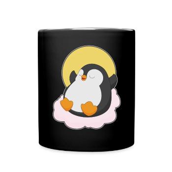 Nuages de pingouins - Mug uni - noir - Devant