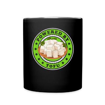 Tofu Bean Cheese Bean Curd Vegan Gift - Mug uni - noir - Devant