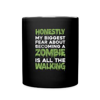 Zombie - Tasse einfarbig - Schwarz - Vorne