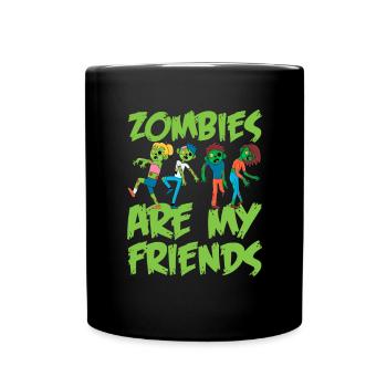 Zombie Zombie-Jäger Zombieapokalypse Geschenk - Tasse einfarbig - Schwarz - Vorne