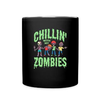 Zombie Zombie Hunter Zombie Apocalypse Cadeau - Mug uni - noir - Devant