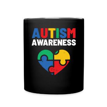 Autismus - Tasse einfarbig - Schwarz - Vorne
