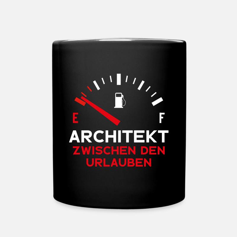 ARCHITEKT ZWISCHEN DEN URLAUBEN ARCHITEKT - Tasse einfarbig - Schwarz