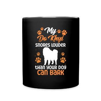 Do Khyi snores loudly Tibetan mastiff Tibetan Mastiff - Full Colour Mug - black - Front