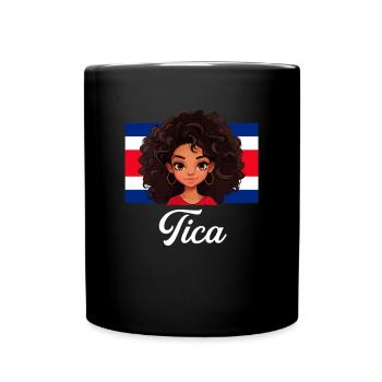 costa rican Queen, costa rica - Tasse einfarbig - Schwarz - Vorne