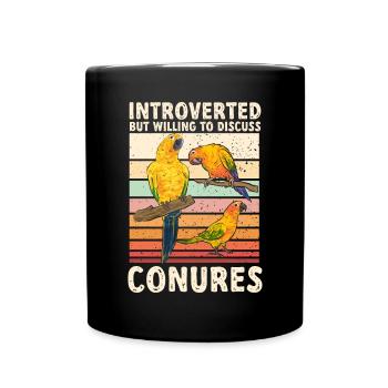Parakeet, Parrot, Parakeet, Bird - Full Colour Mug - black - Front