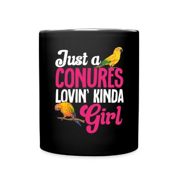 Parakeet, Parrot, Parakeet, Bird - Full Colour Mug - black - Front