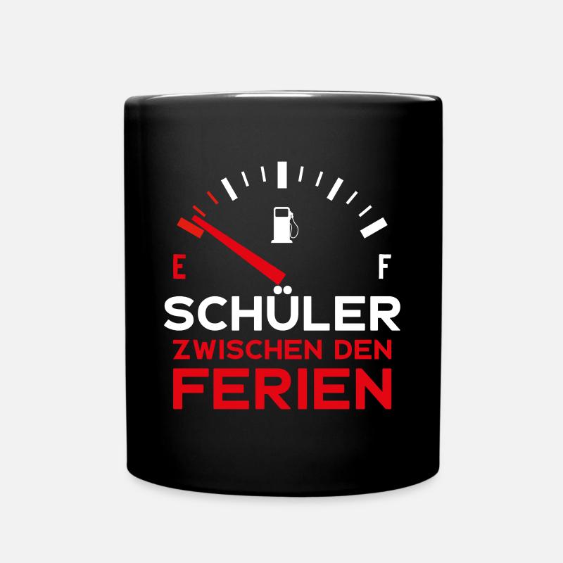 SCHULE LUSTIG SCHÜLER ZWISCHEN DEN FERIEN SCHÜLER - Tasse einfarbig - Schwarz