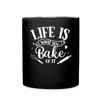 Baker Bakeries Baked Goods Baking Gift - Full Colour Mug - black - Front