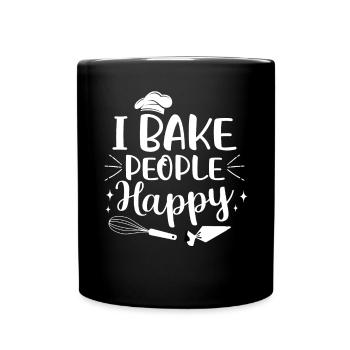 Baker Bakeries Baked Goods Baking Gift - Full Colour Mug - black - Front
