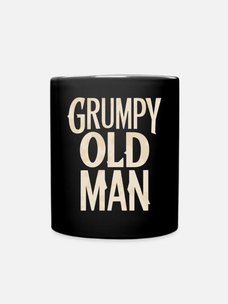 Grumpy Old Man Unverwechselbarer Stil - Ensfarvet krus - sort