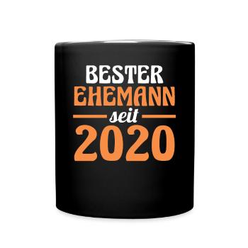 Meilleur mari de la Saint-Valentin depuis 2020 - Mug uni - noir - Devant