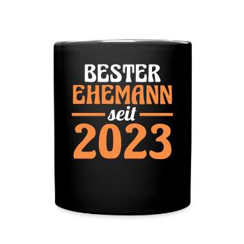 Meilleur mari de la Saint-Valentin depuis 2023 - Mug uni - noir - Devant