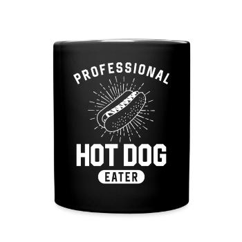 Hot Dog Adult Professional Hot Dog - Tasse einfarbig - Schwarz - Vorne