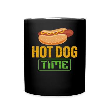 Hot Dog Adulte Hot Dog Time - Mug uni - noir - Devant