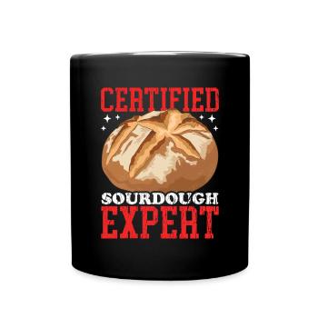 Sourdough Bread Expert Sourdough Bread Gift - Full Colour Mug - black - Front