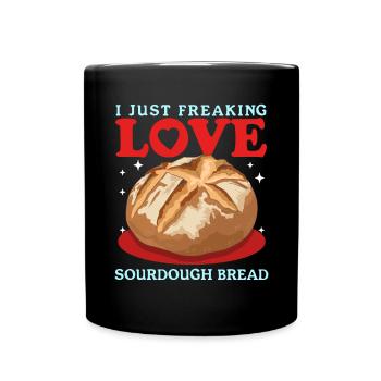Sourdough Bread Sourdough Bread Gift - Full Colour Mug - black - Front