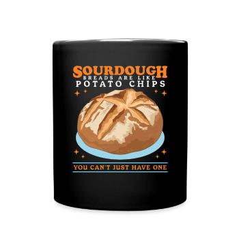 Sourdough Bread Sourdough Gift - Full Colour Mug - black - Front