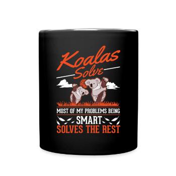 Koala Gift Koala Bear - Full Colour Mug - black - Front