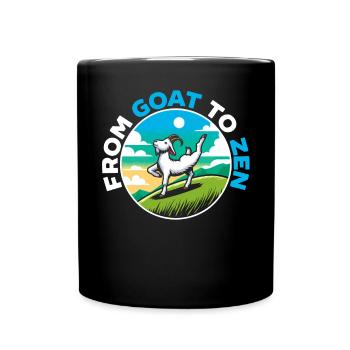 Funny Goat Yoga Meditation Yoga Instructor Namaste - Full Colour Mug - black - Front