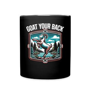 Funny Goat Yoga Meditation Yoga Instructor Namaste - Full Colour Mug - black - Front