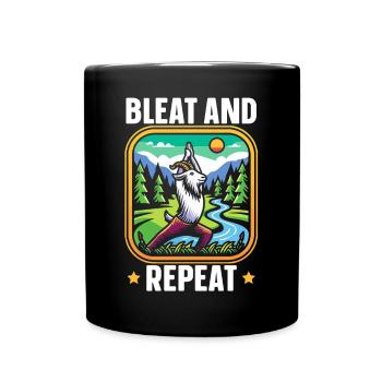 Funny Goat Yoga Meditation Yoga Instructor Namaste - Full Colour Mug - black - Front
