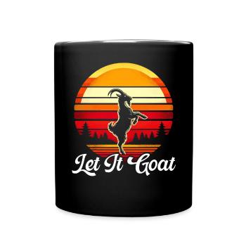 Funny Goat Yoga Meditation Yoga Instructor Namaste - Full Colour Mug - black - Front