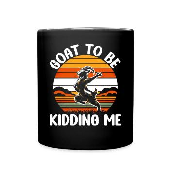 Funny Goat Yoga Meditation Yoga Instructor Namaste - Full Colour Mug - black - Front