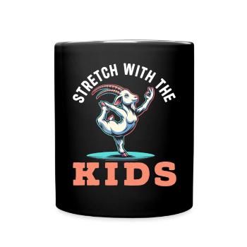 Funny Goat Yoga Meditation Yoga Instructor Namaste - Full Colour Mug - black - Front